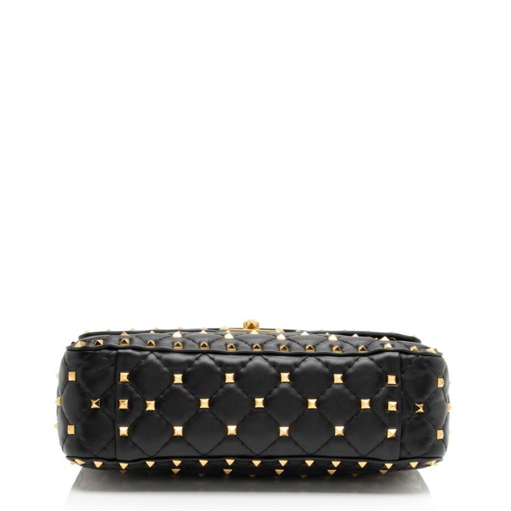 Valentino Calfskin Rockstud Spike Up Shoulder Bag - Picture 4 of 13